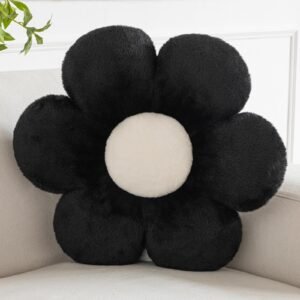 LIONEL MB Flower Pillows, Decorative Pillows for Couch, Cute Daisy Pillow for Bed, Flower Shaped Decorative Throw Pillow Room Decor (Yellow, 19.6 Inches)