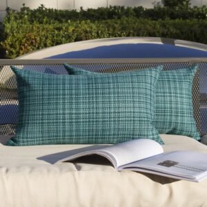 LIONEL MB Textile Pack of 2 Decorative Outdoor Waterproof Throw Pillow